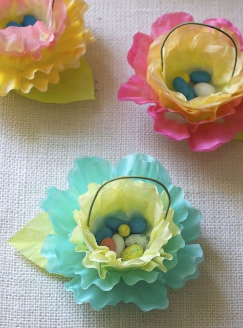 Easter Basket Flower Cups