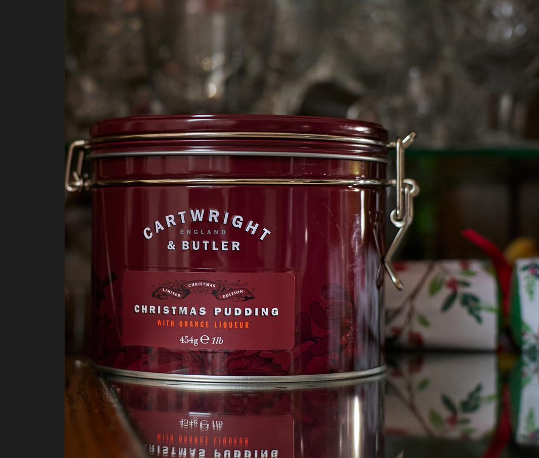 Cartwright & Butler Christmas Pudding in Tin