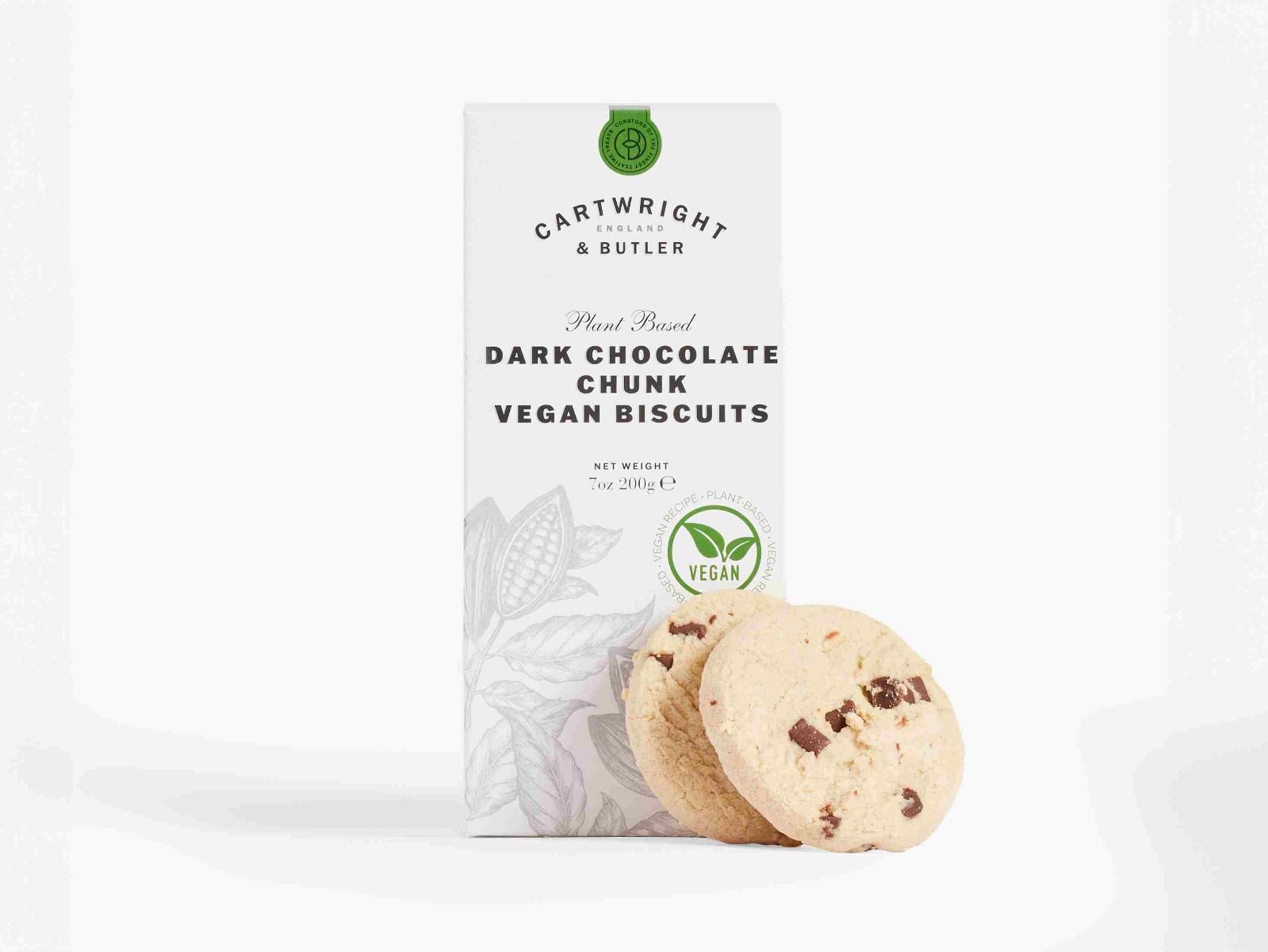 Vegan Dark Chocolate Chunk Biscuits