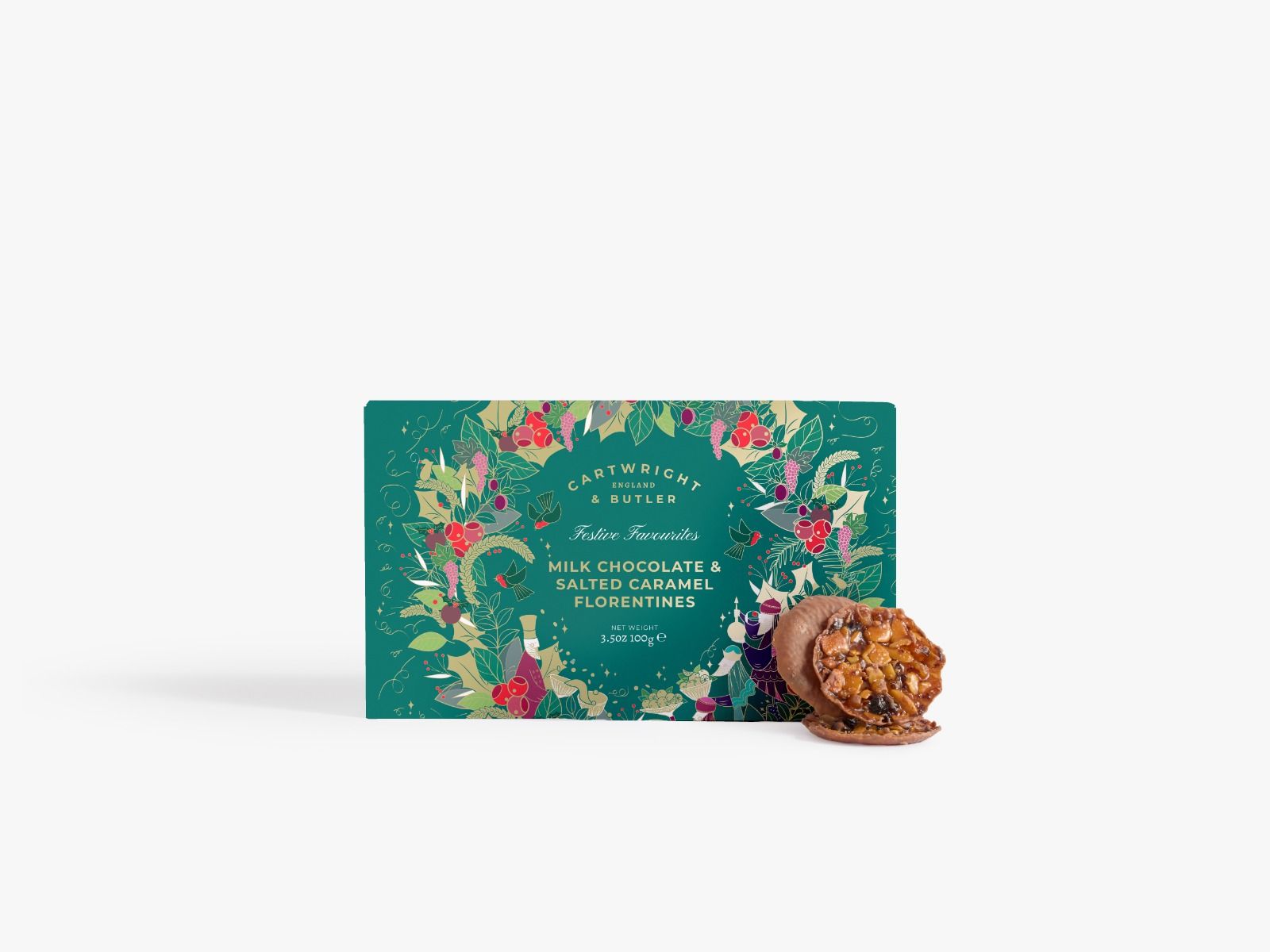 Milk Chocolate and Salted Caramel Florentines