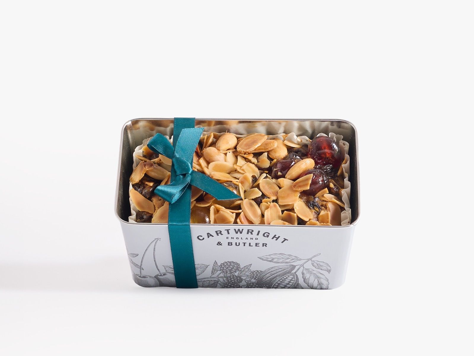 Cherry & Almond Loaf Cake In Tin