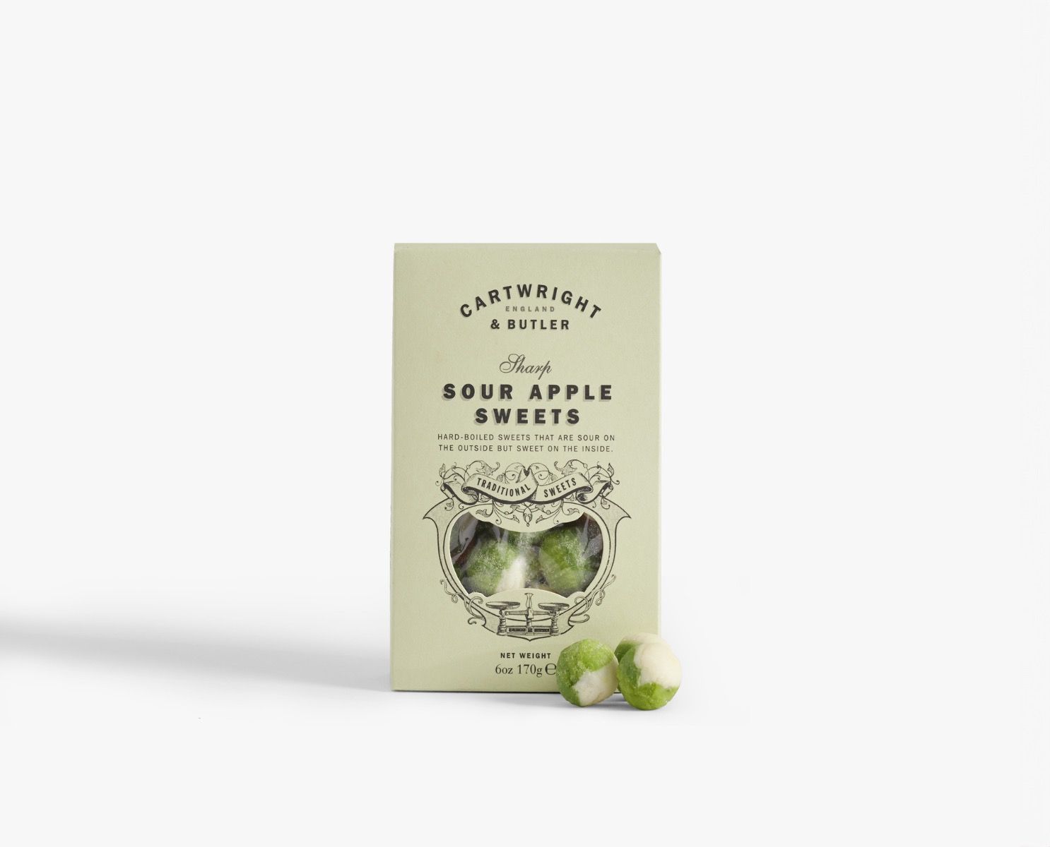 Sour Apple Sweets in carton