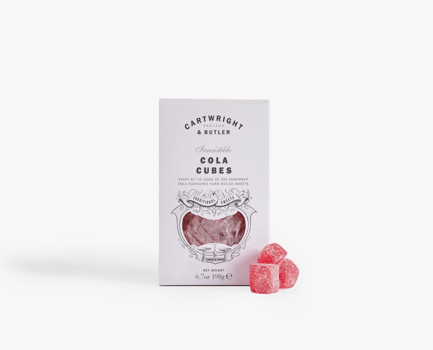 Cola Cubes Sweets in carton