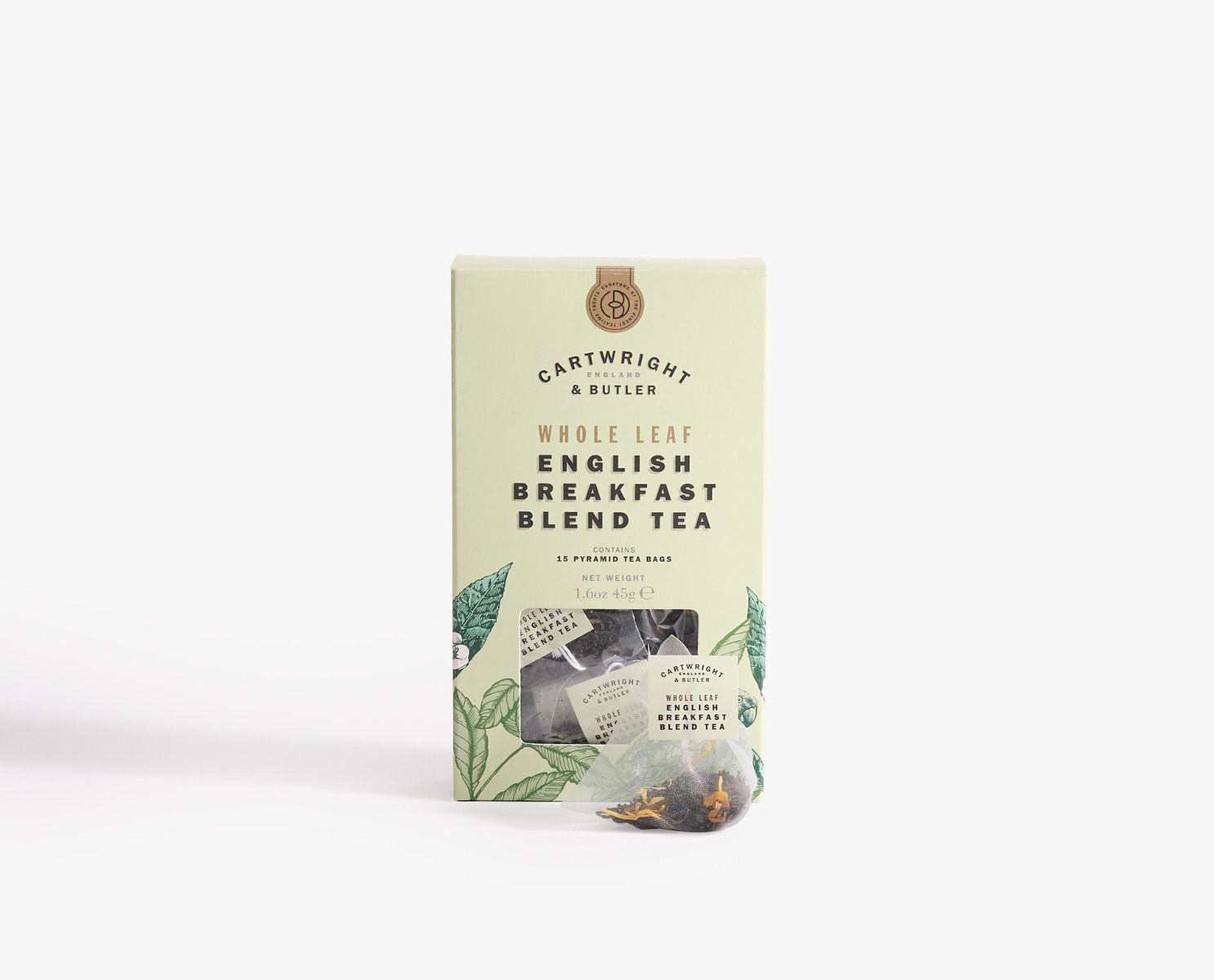 English Breakfast Whole Leaf Tea Bags Carton