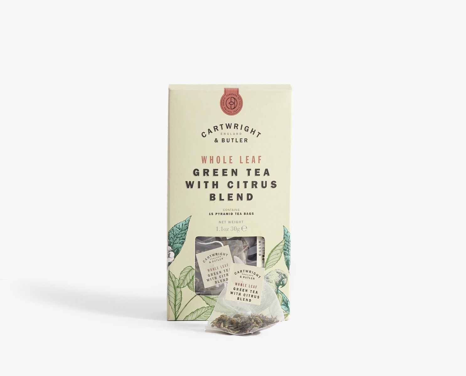 Citrus Green Tea Carton Whole Leaf Tea Bags