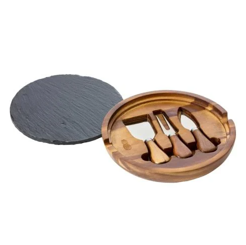 Lytton House Round Cheese Board & Slate