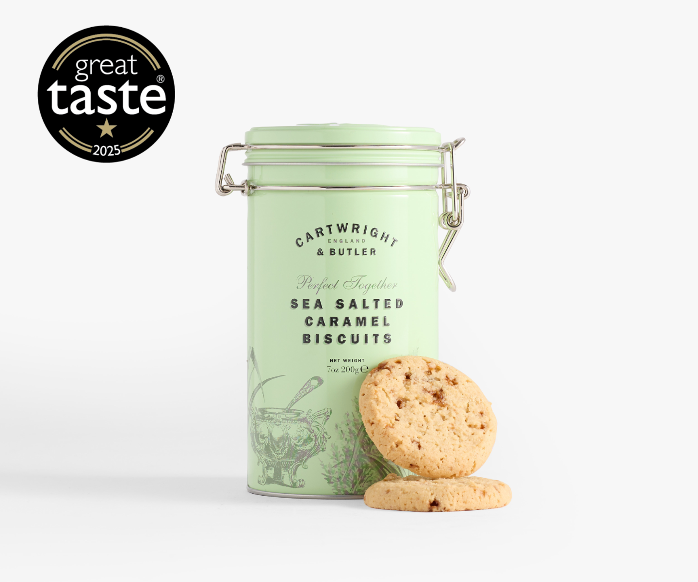 Sea Salted Caramel Biscuits in Tin