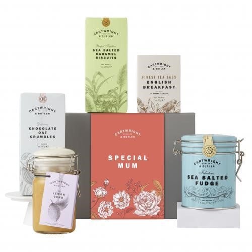 Cartwright & Butler Mother's Day hamper box with special mum message