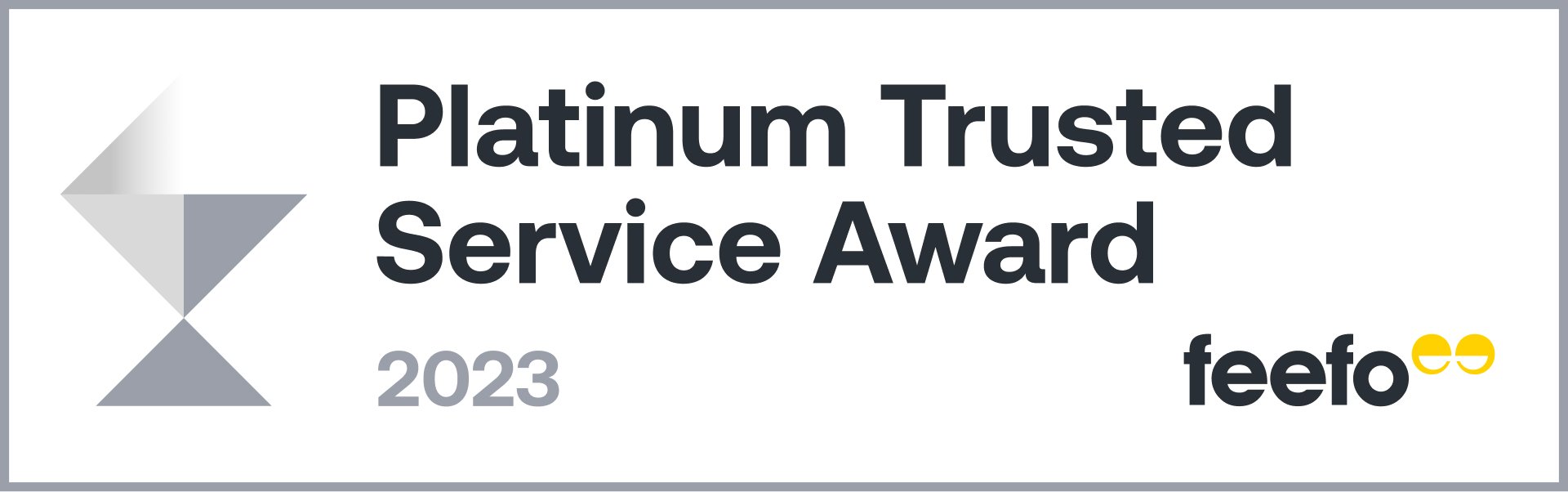 Feefo Platinum Service Award 