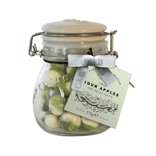 Sour Apple Sweets in Jar 