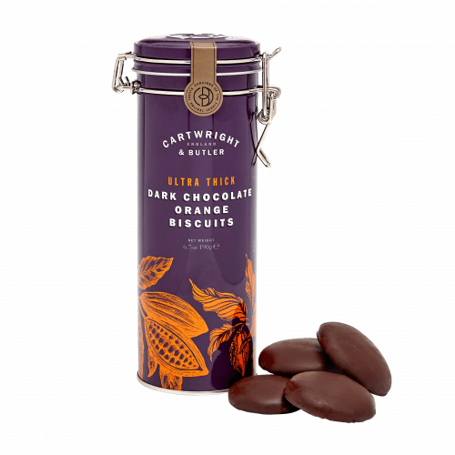 Ultra Thick Dark Chocolate Orange Biscuits Tin