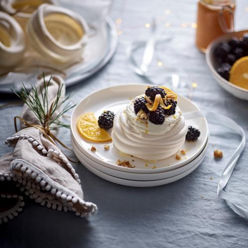  Pavlova Nests with Orange Cream