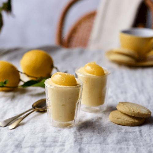  Lemon Posset with Lemon Curd