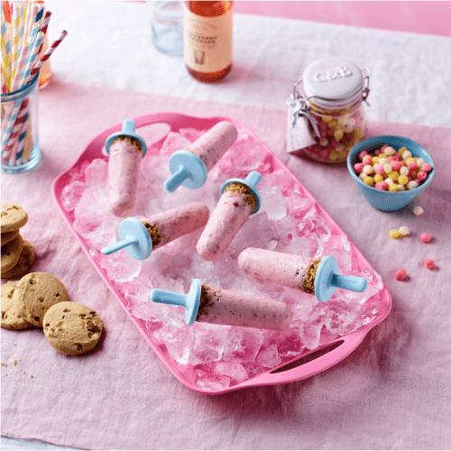 Strawberry Cheesecake Popsicles