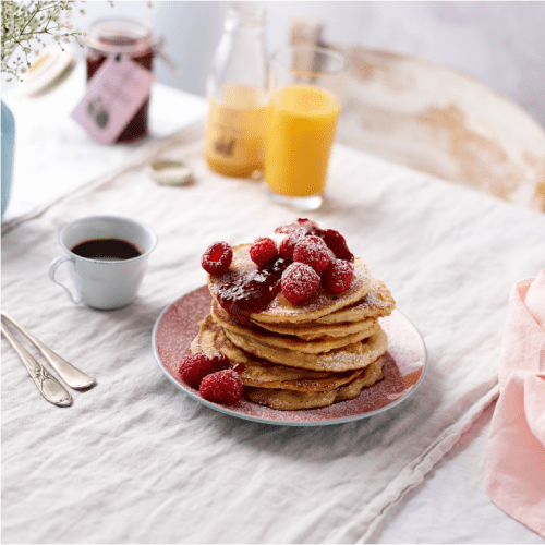Raspberry & Ricotta Pancakes
