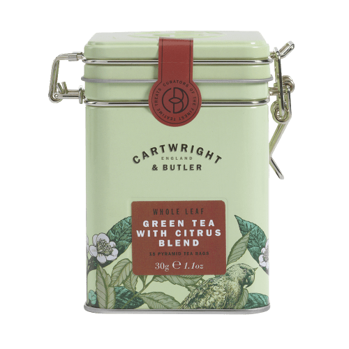 Citrus Green Tea Whole Leaf Tea Bags Tin 