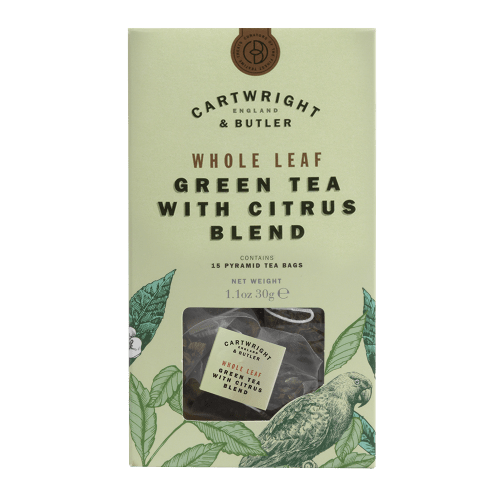 Citrus Green Tea Whole Leaf Tea Bags Carton