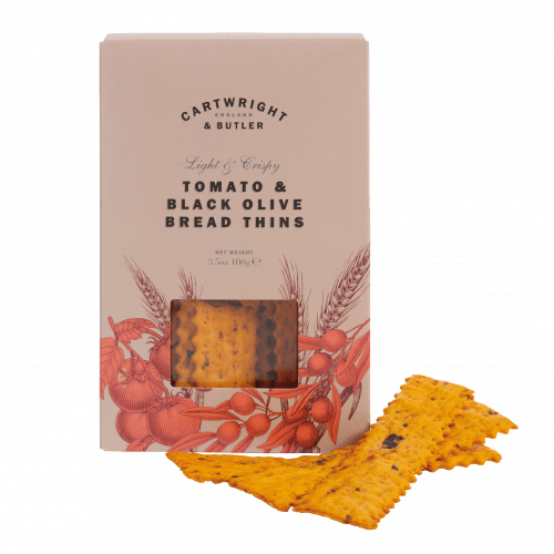 Tomato & Black olive bread thins 