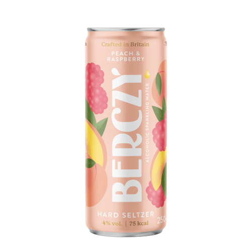 Berczy - Peach and Raspberry Hard Seltzer 250ml