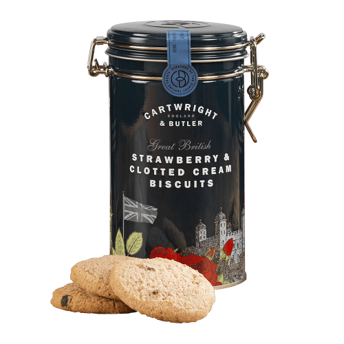 The London Collection: Strawberry & Clotted Cream Biscuits