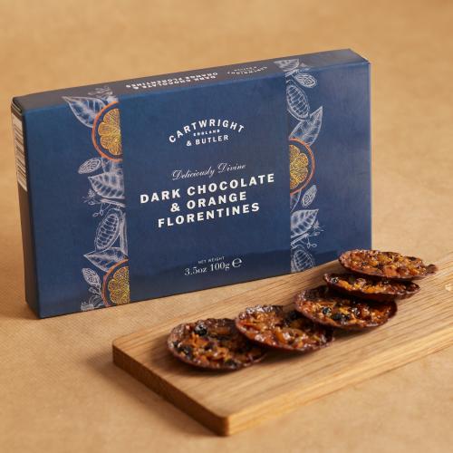 Dark Chocolate with Orange Florentines