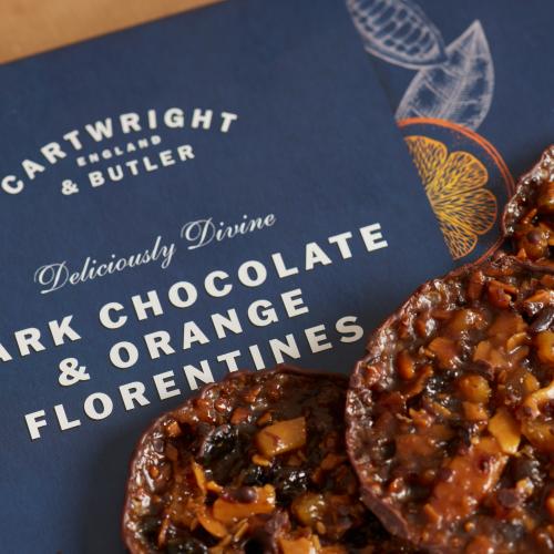 Dark Chocolate with Orange Florentines