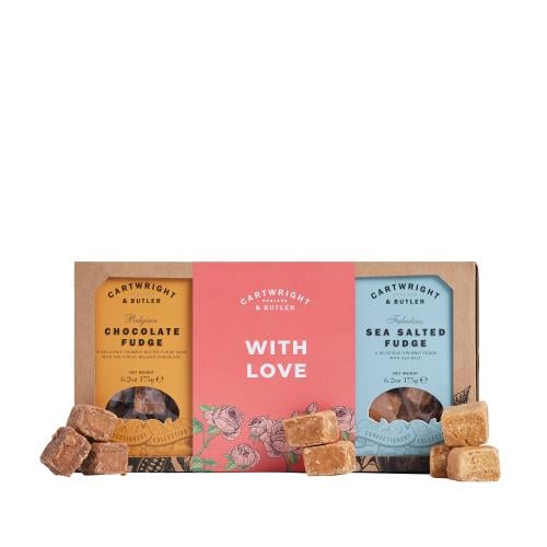 Trio of Fudge Gift Set with Chocolate, Sea Salt & Butter flavours