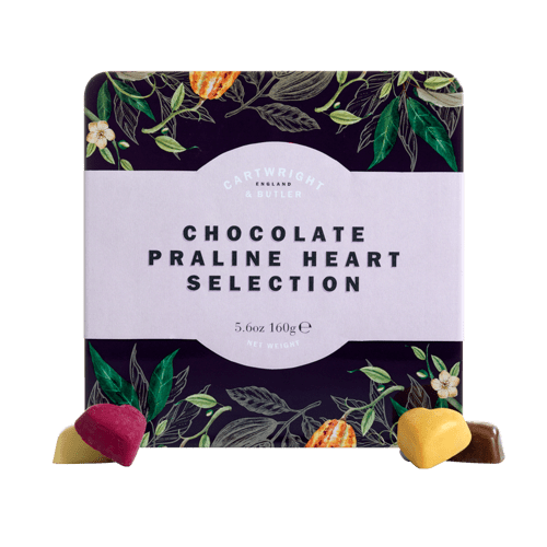 Chocolate Praline Heart Selection Box by Cartwright & Butler