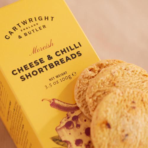 Cheese & Chilli Shortbreads in carton