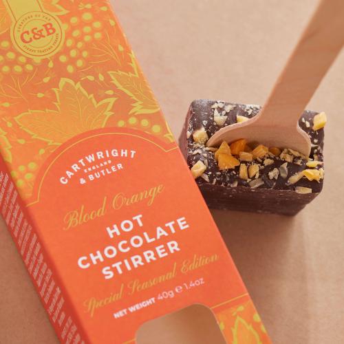 Blood Orange Hot Chocolate Stirrer