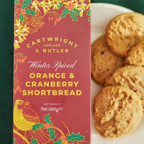 Winter Wonderland Spiced Orange & Cranberry Shortbread 