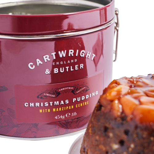Christmas Pudding with Marzipan Centre