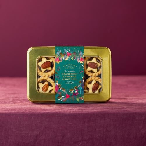 Cranberry & Orange Mini Mince Pies in Christmas Tin