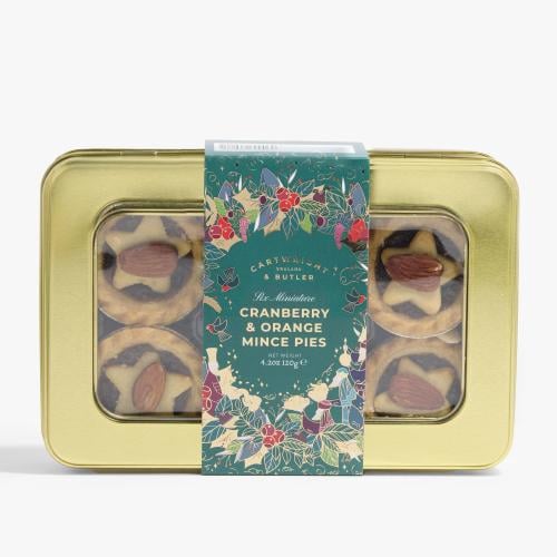 Cranberry & Orange Mini Mince Pies in Christmas Tin