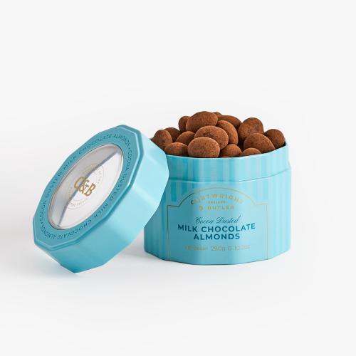 Cocoa Dusted Milk Chocolate Almonds