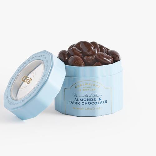 Caramelised Honey Almonds in Dark Chocolate
