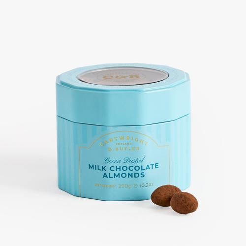 Cocoa Dusted Milk Chocolate Almonds