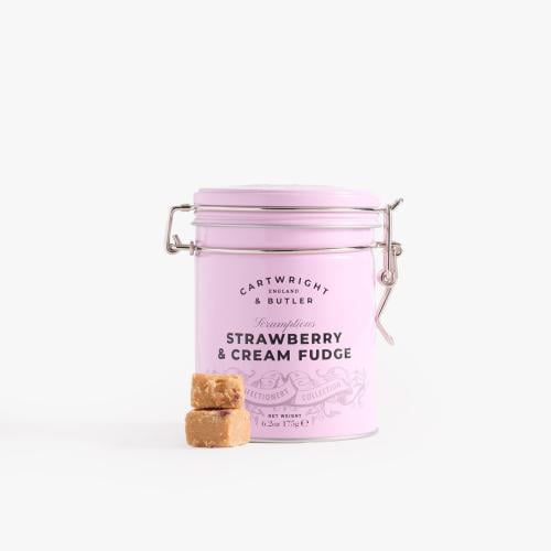 Strawberry & Clotted Cream Fudge in Tin