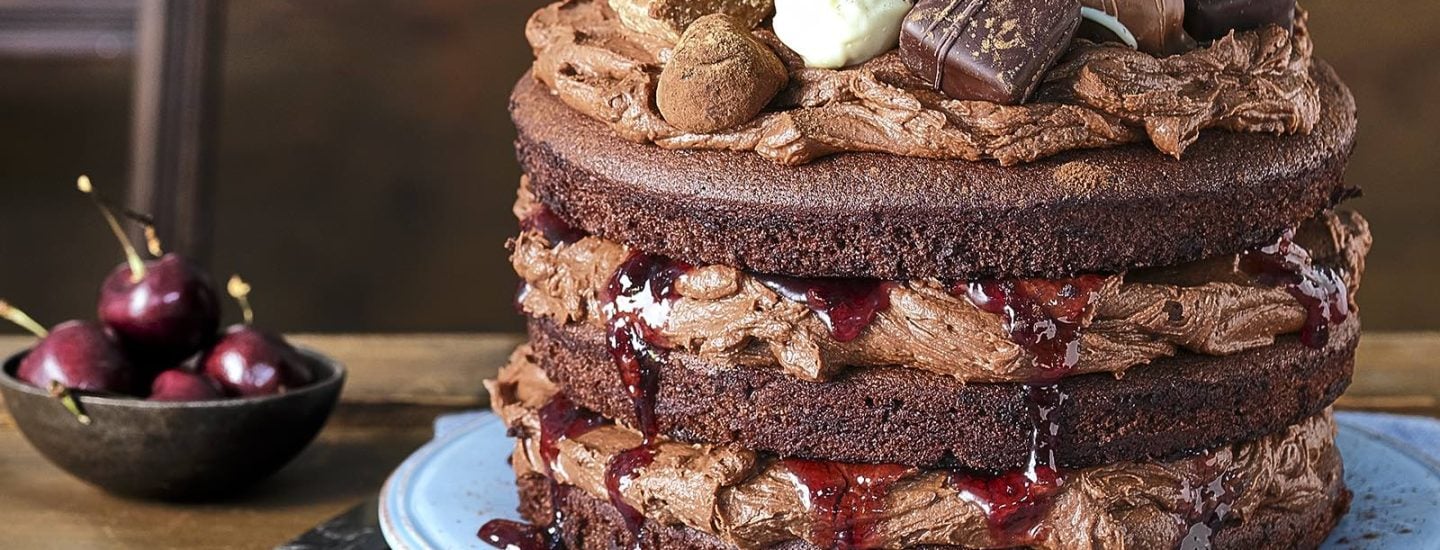 Black Cherry & Truffle Cake IMAGE