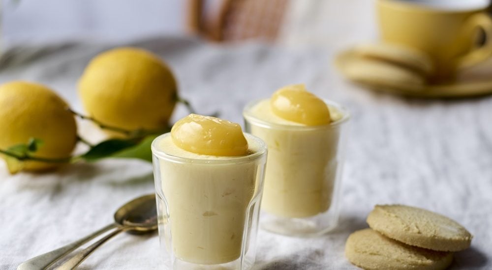 Lemon Posset With Lemon Curd IMAGE