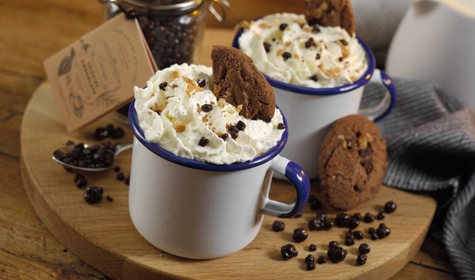 Orange & Whipped Cream Hot Chocolate IMAGE