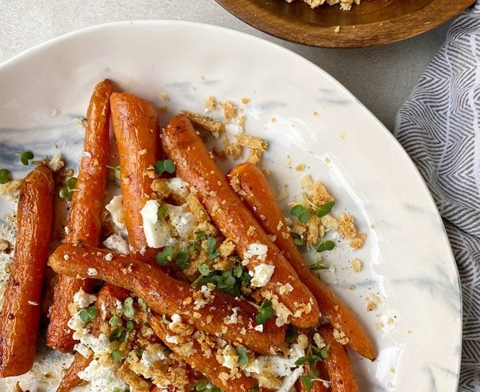 Roast Carrots With Cheddar Cheese Crumb IMAGE